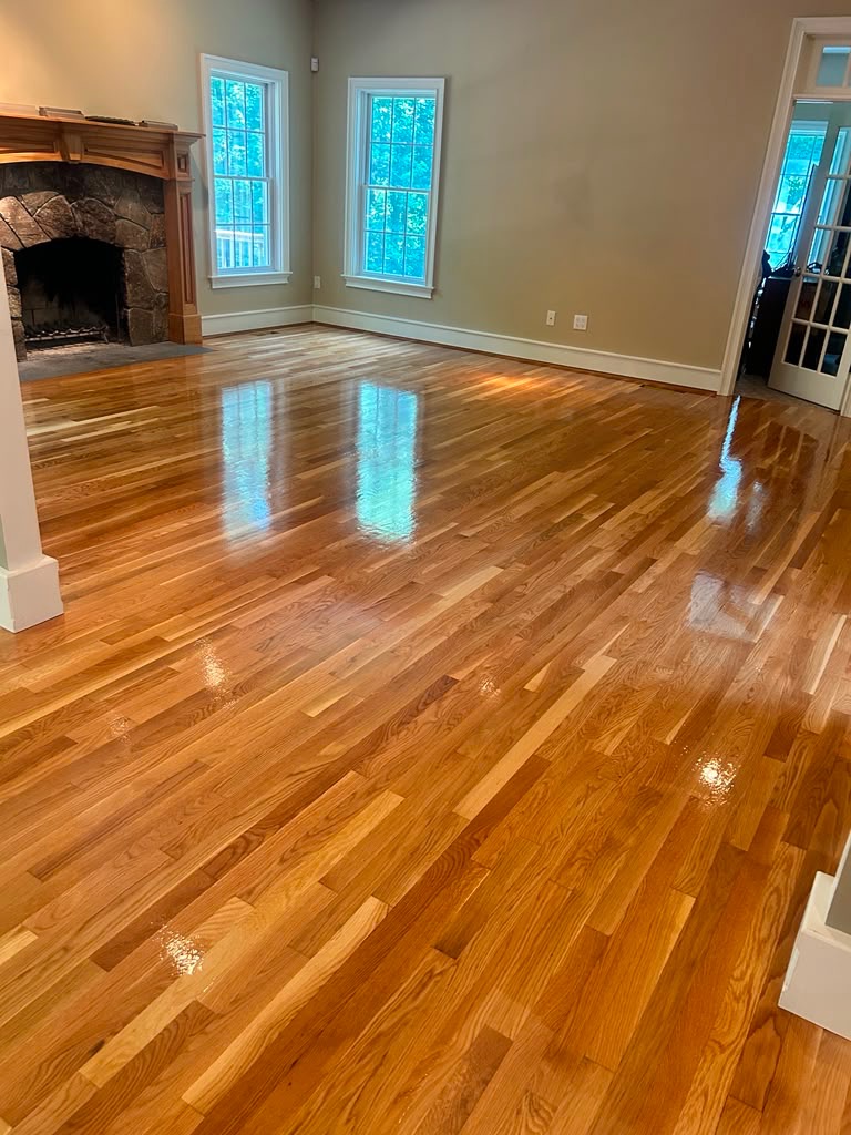 White oak, oil-based polyurethane finish